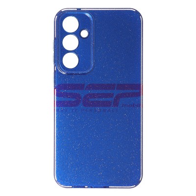 Husa Samsung Galaxy S23 FE, cu Protectie Camera, Sparkle, Albastru